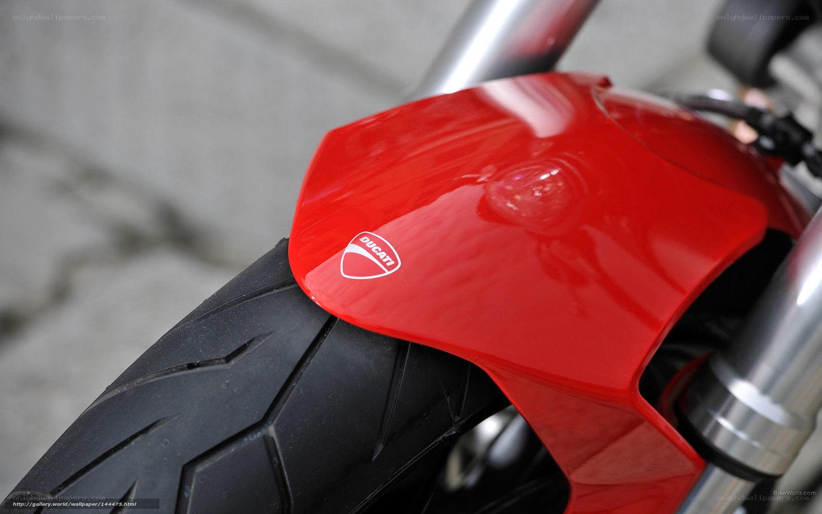 Ducati motorcycle front fender
