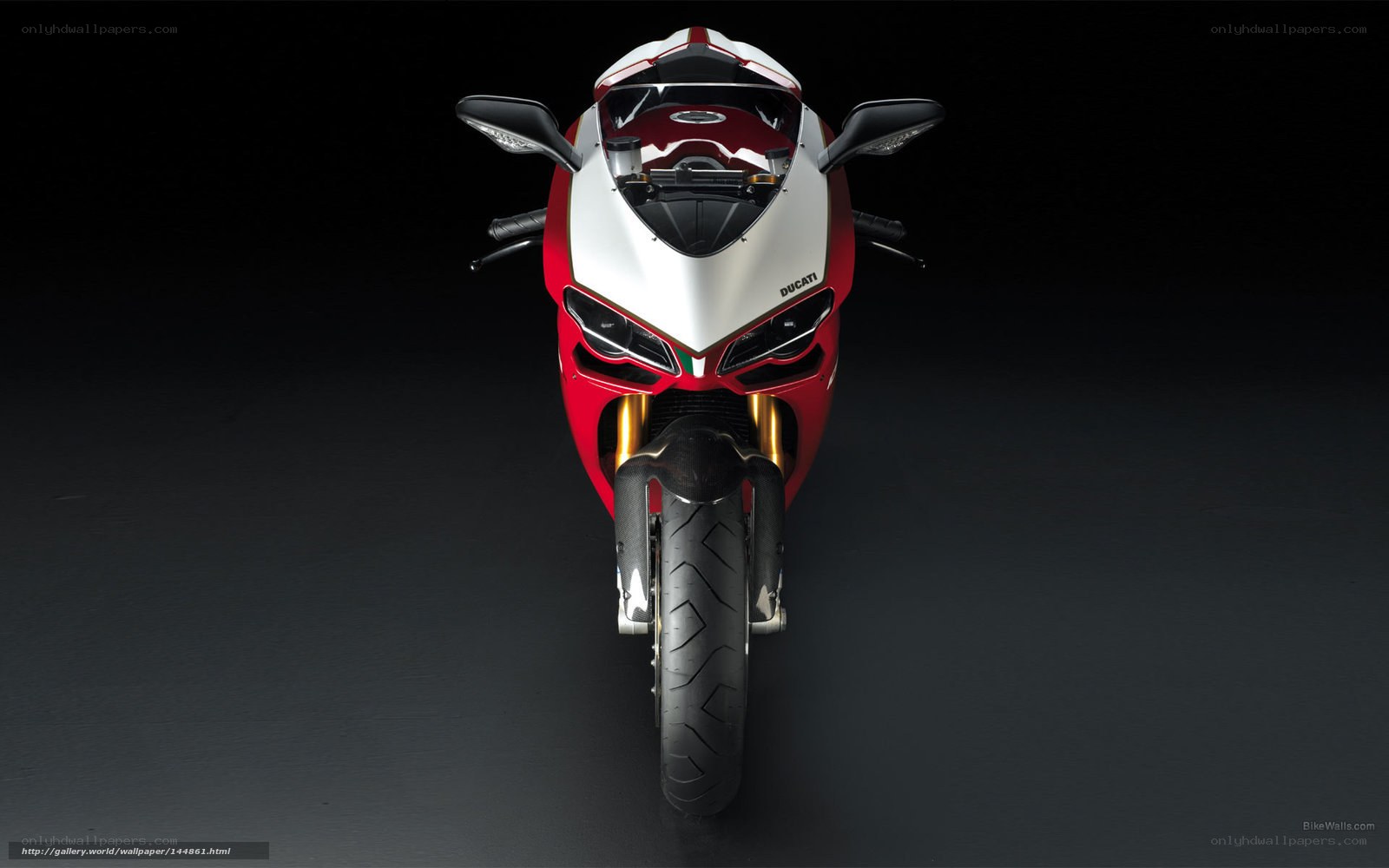 Ducati motorcycle front view