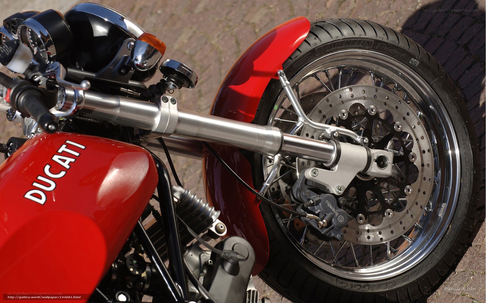 Ducati motorcycle front view