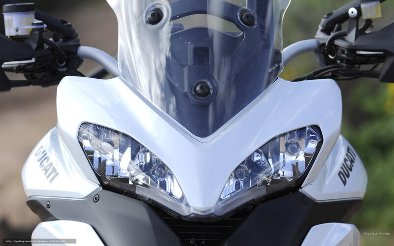 Ducati Motorcycle Front — White