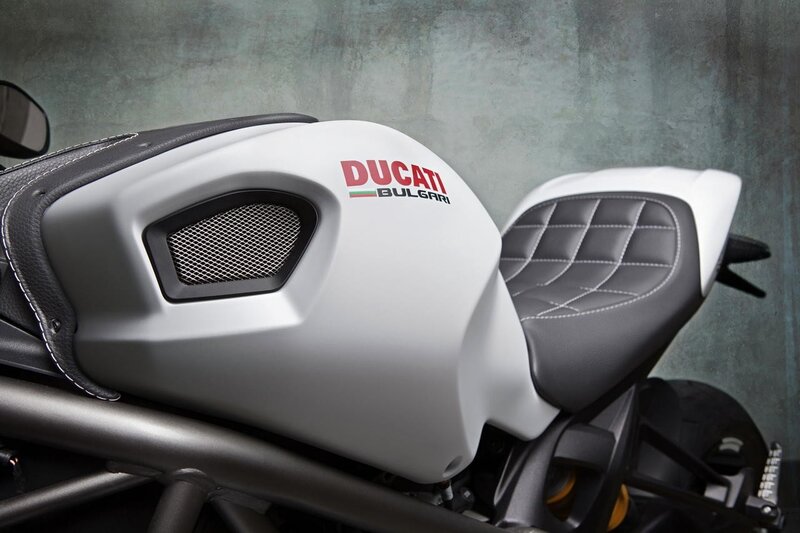 Ducati Motorcycle Fuel Tank — White, Neutral
