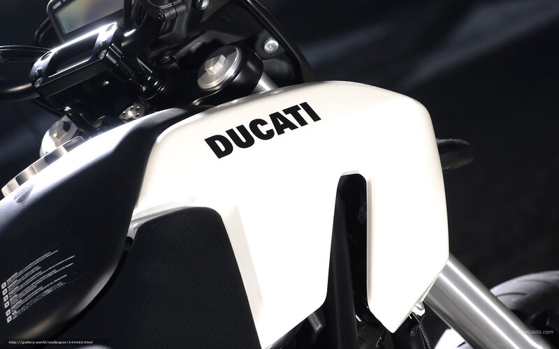 Ducati Motorcycle Fuel Tank — White