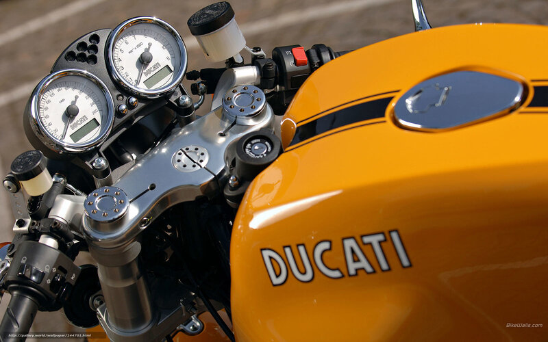 Ducati Motorcycle Fuel Tank — Yellow