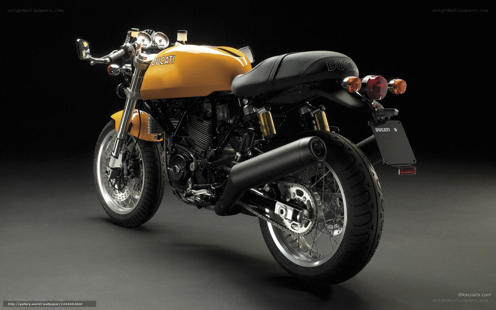 Ducati motorcycle in studio