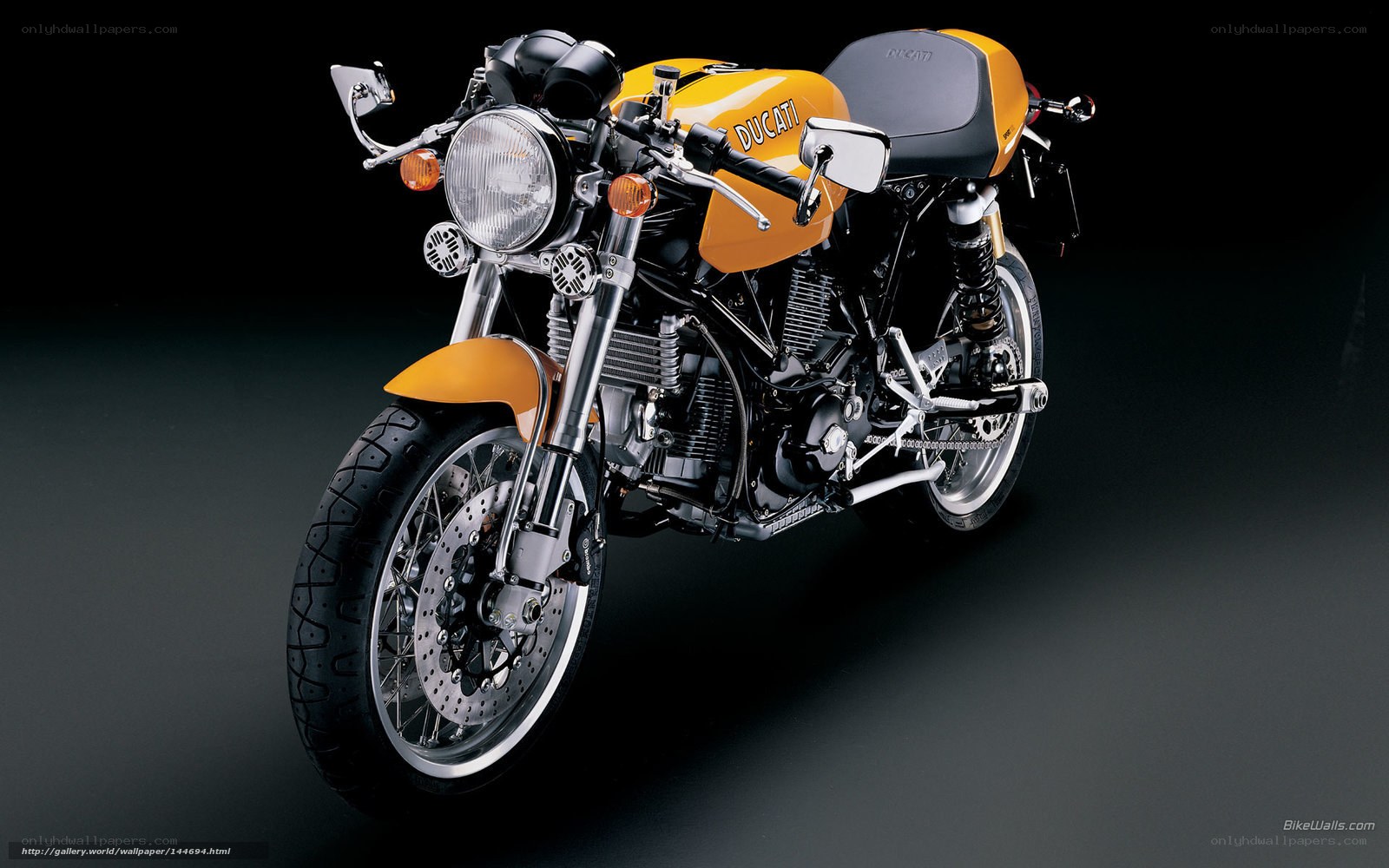 Ducati motorcycle in studio