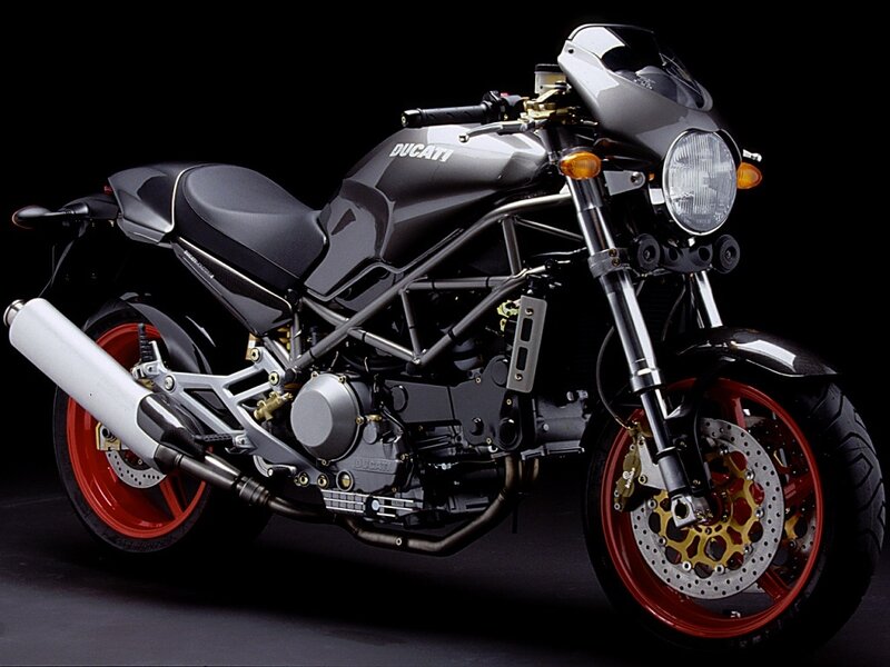 Ducati motorcycle in studio