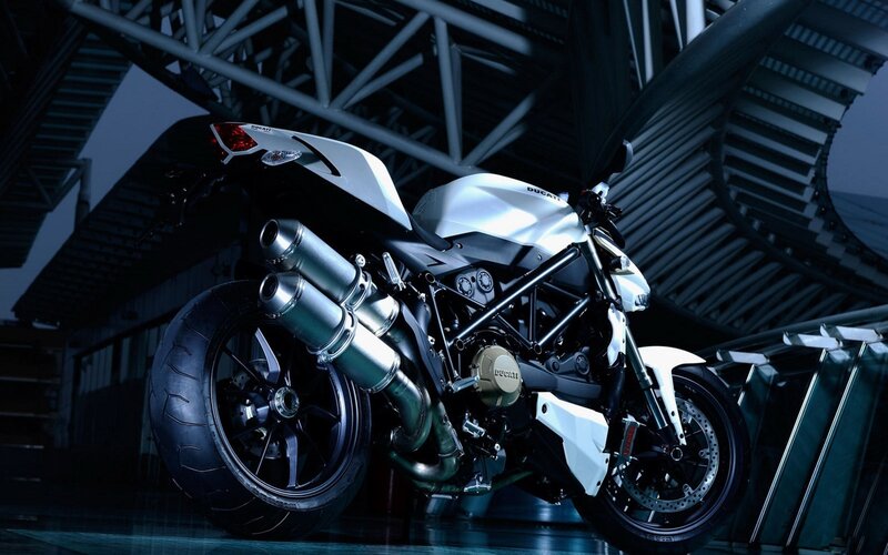 Ducati motorcycle in studio