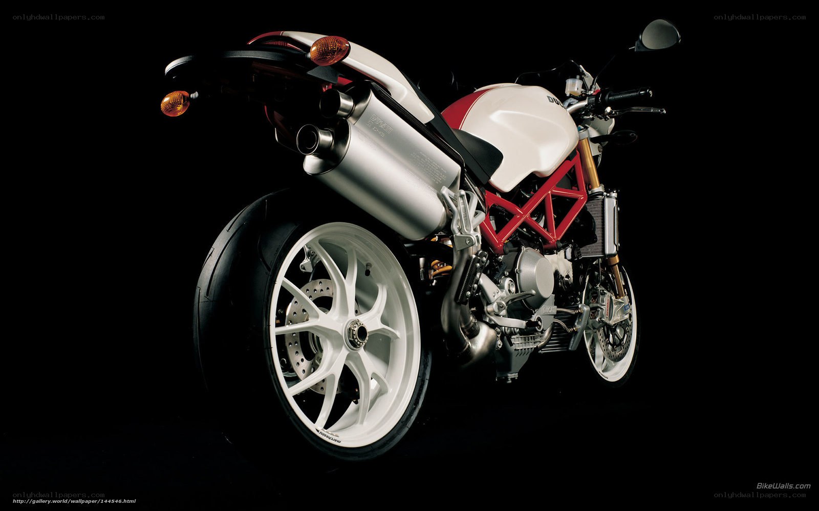 Ducati motorcycle in studio