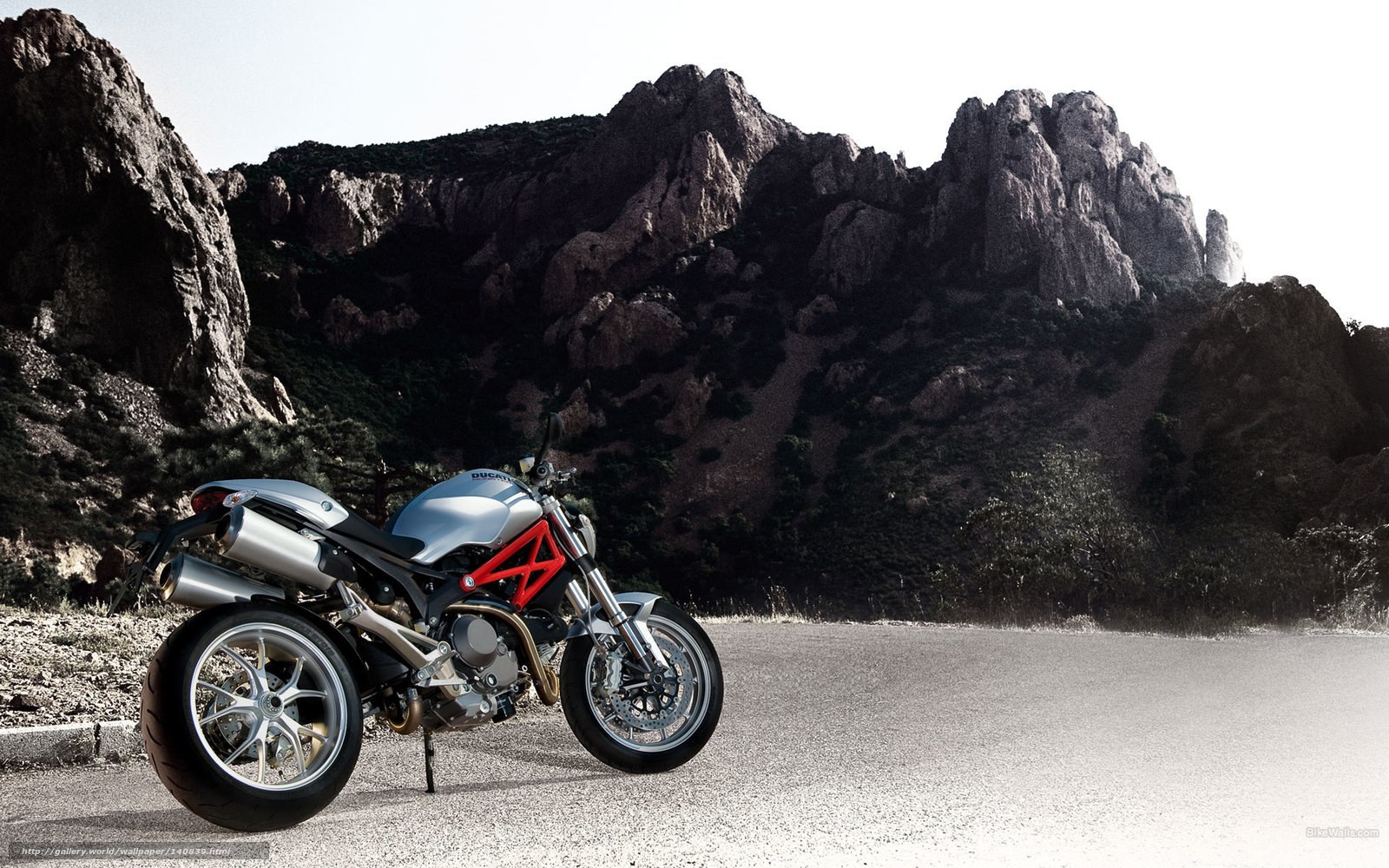 Ducati motorcycle on mountain road