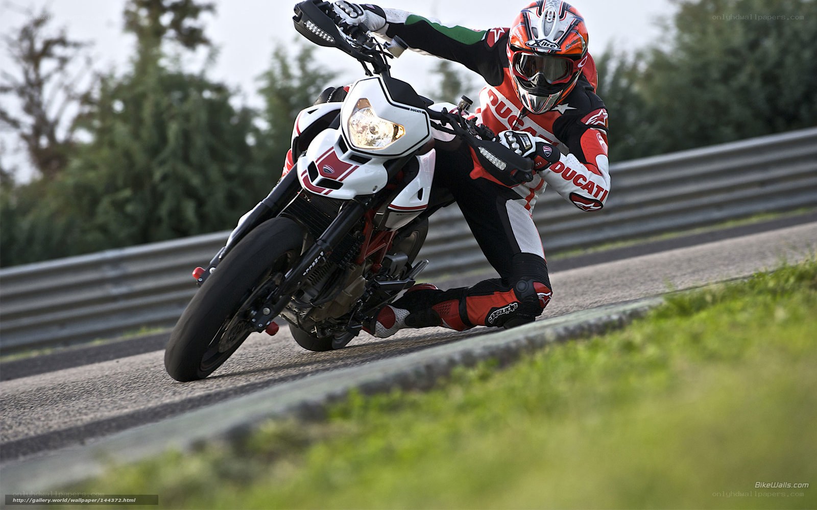 Ducati motorcycle on racetrack