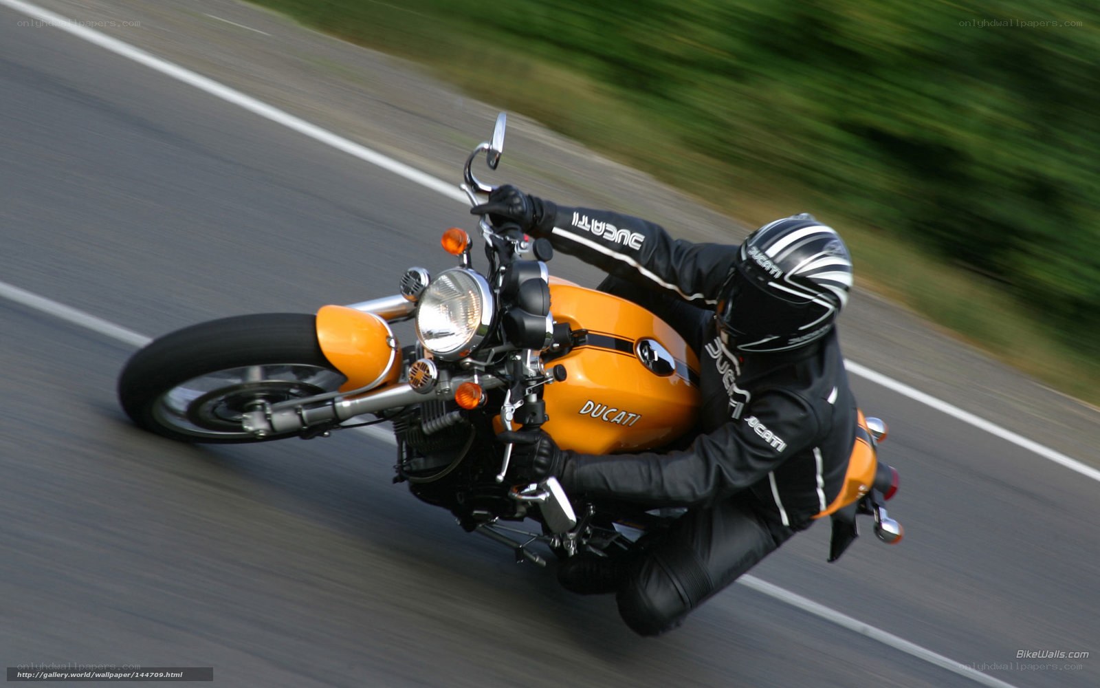 Ducati motorcycle on road