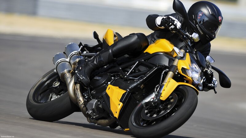 Ducati motorcycle on track