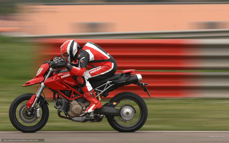 Ducati motorcycle on track