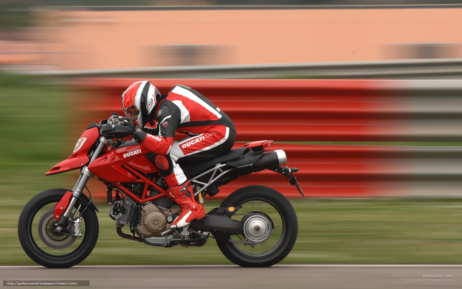 Ducati motorcycle on track