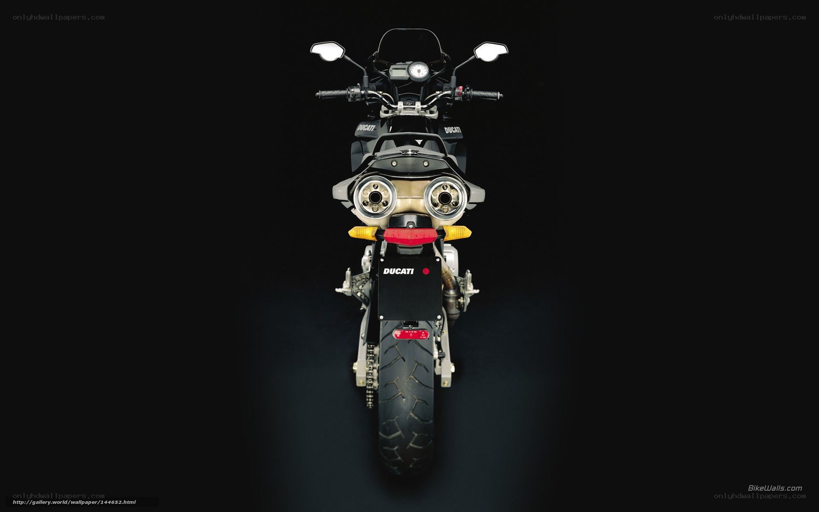 Ducati motorcycle rear view