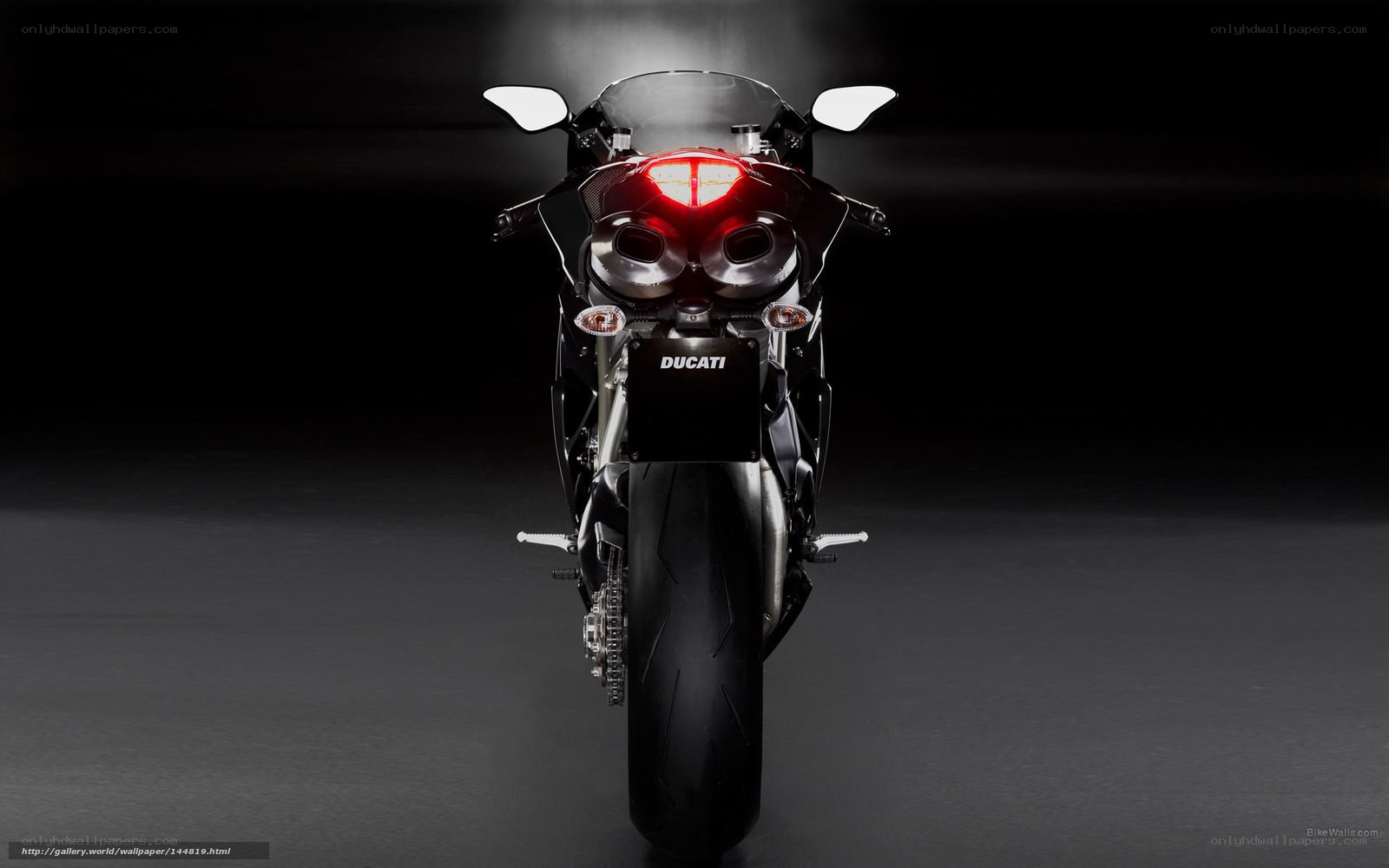 Ducati motorcycle rear view