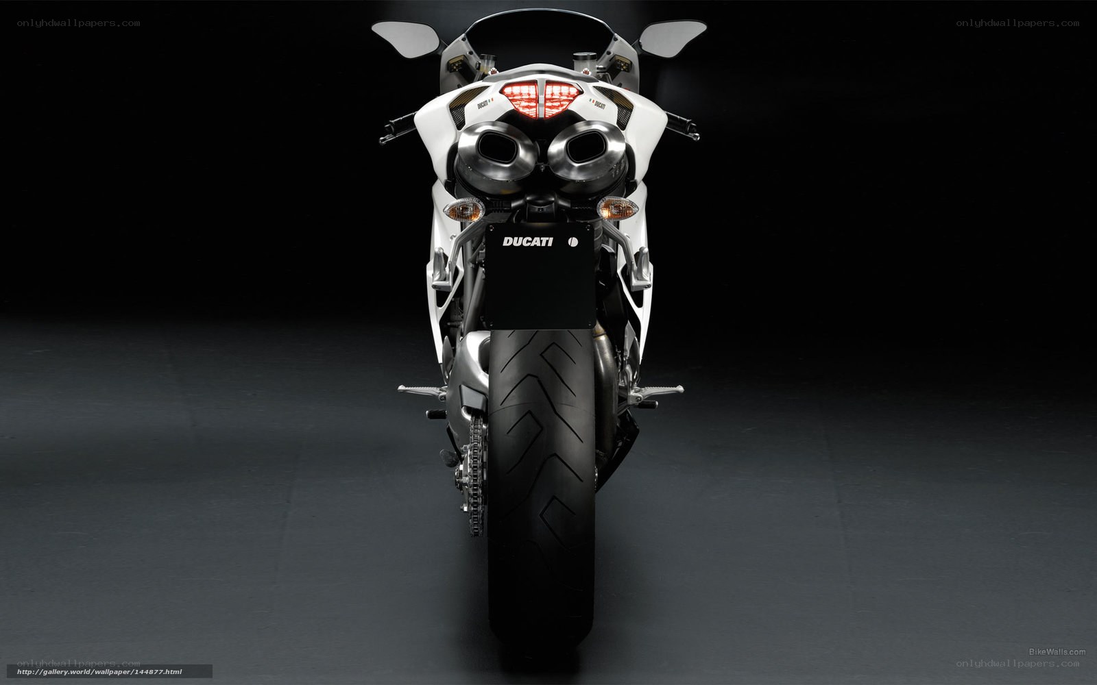 Ducati motorcycle rear view