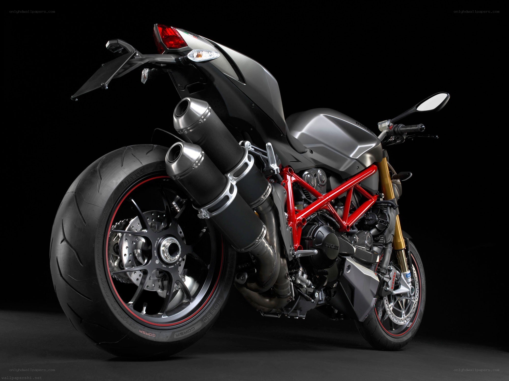 Ducati motorcycle rear view