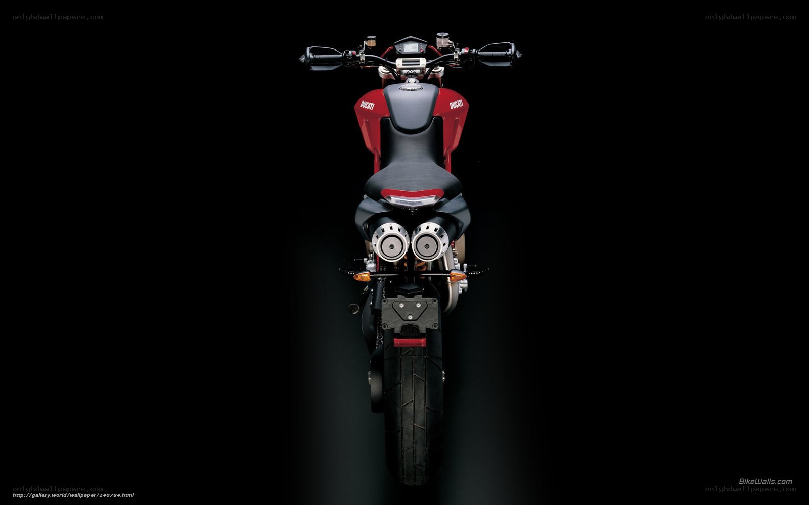 Ducati motorcycle rear view
