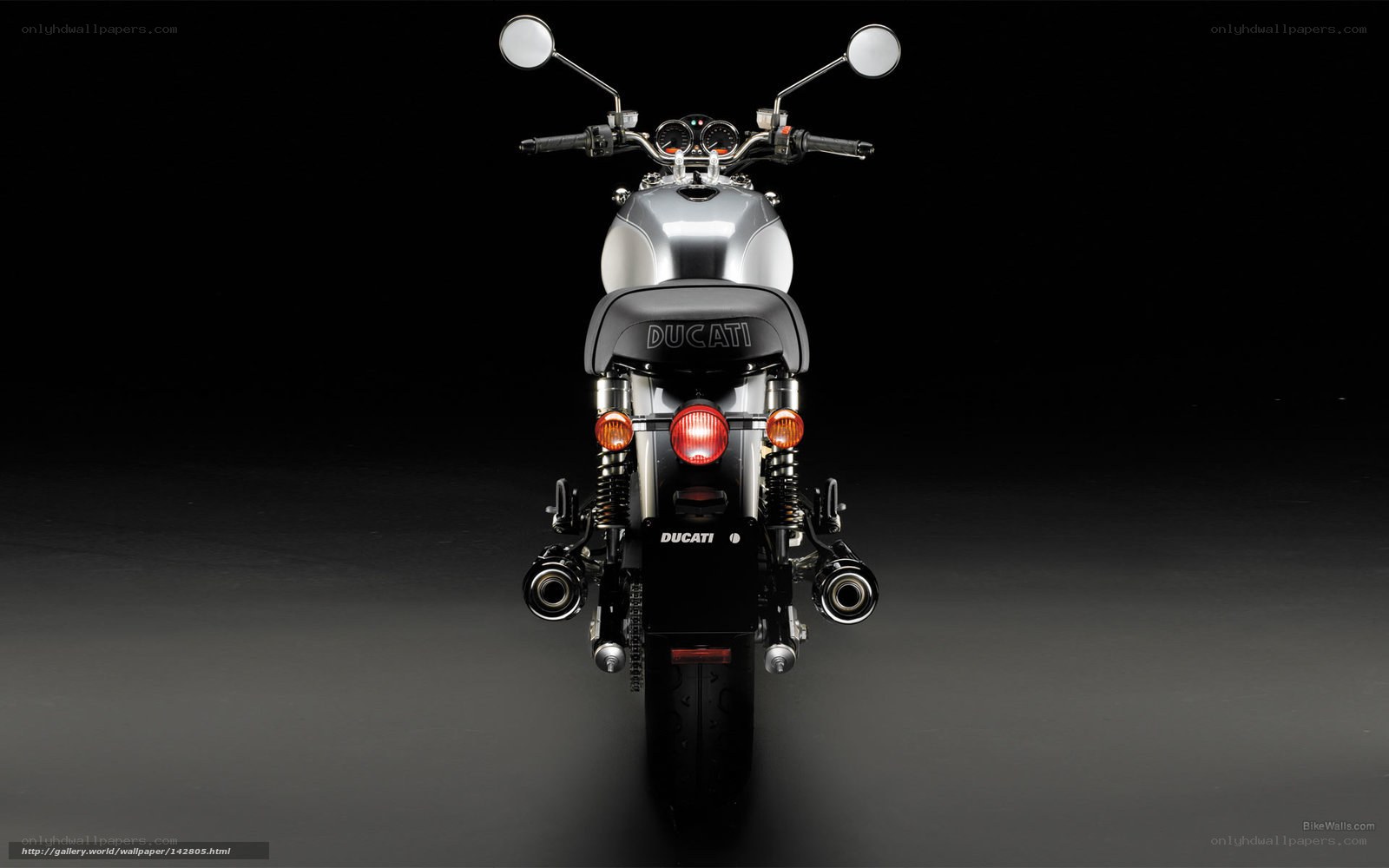 Ducati motorcycle rear view