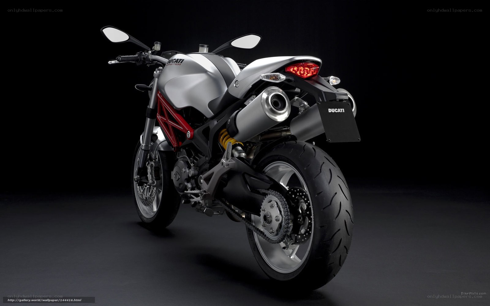 Ducati motorcycle rear view