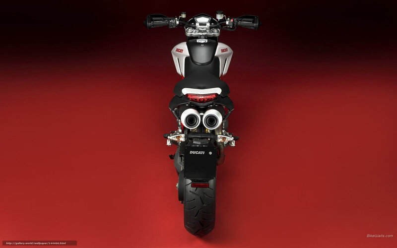 Ducati Motorcycle — Red, Dramatic