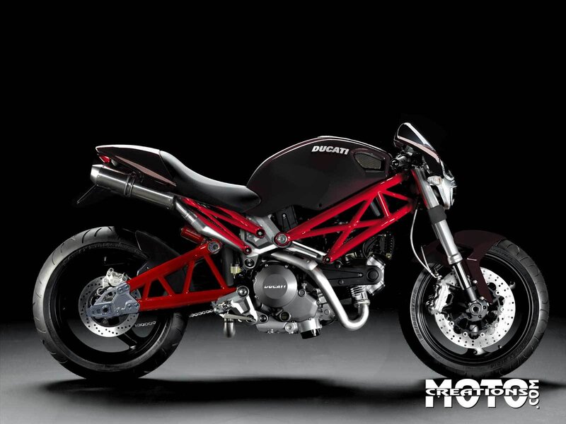 Ducati motorcycle side profile