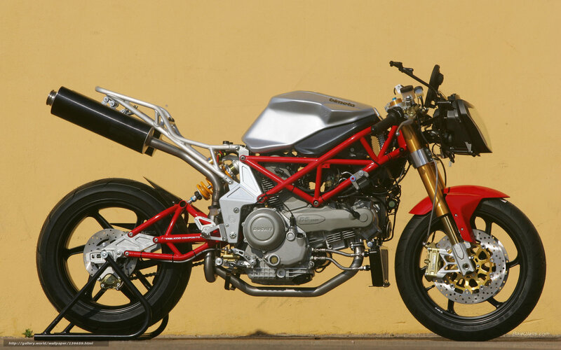 Ducati motorcycle side profile