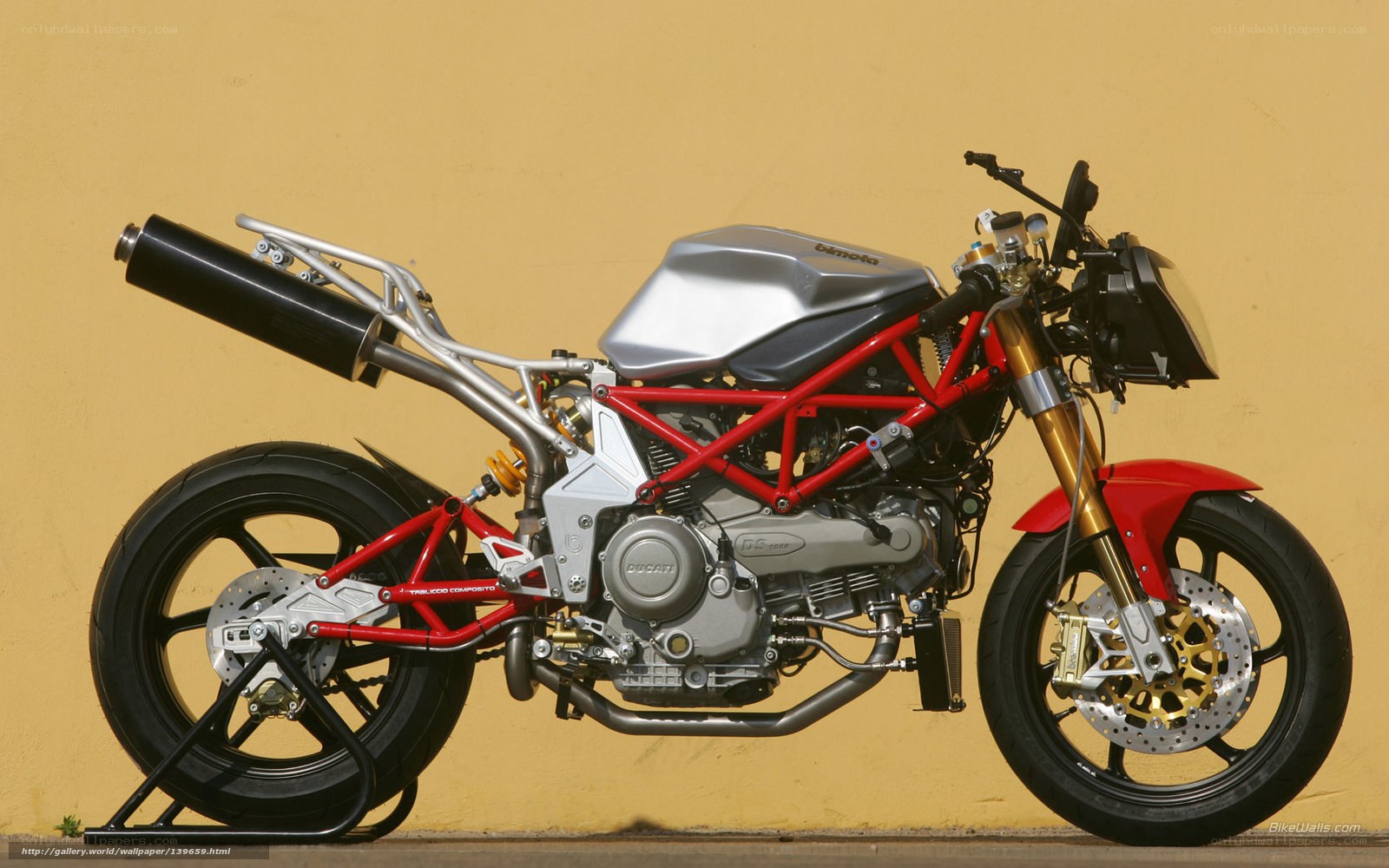 Ducati motorcycle side profile