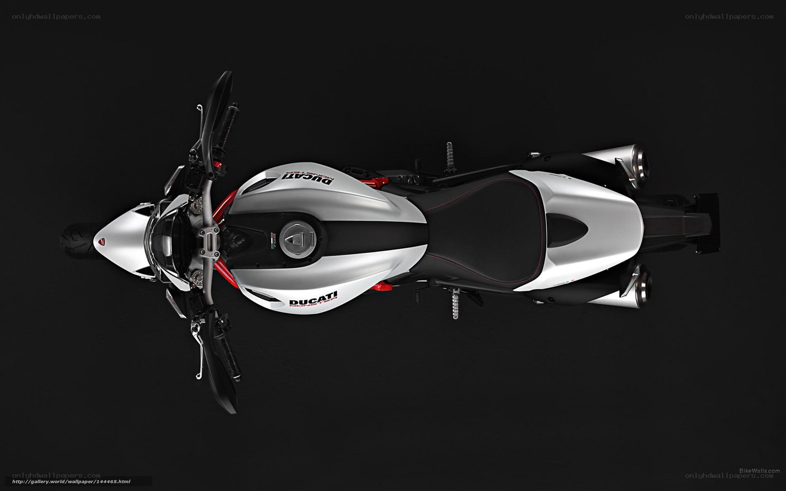 Ducati motorcycle top view