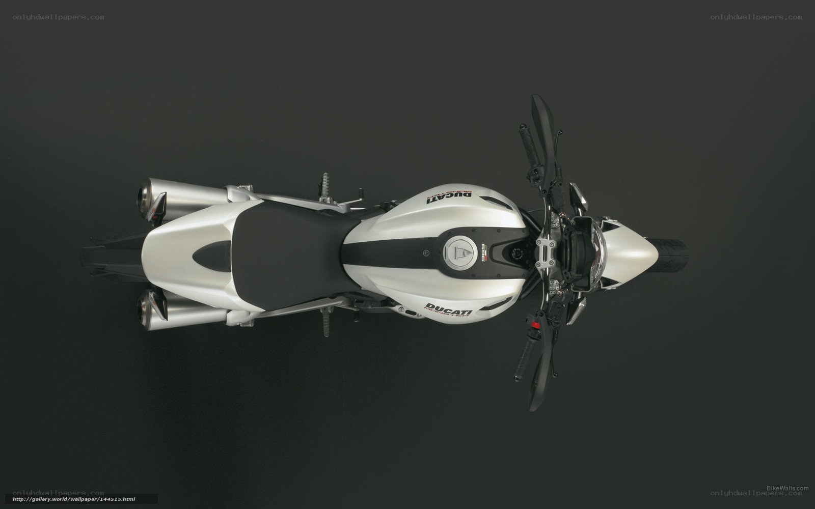 Ducati motorcycle top view