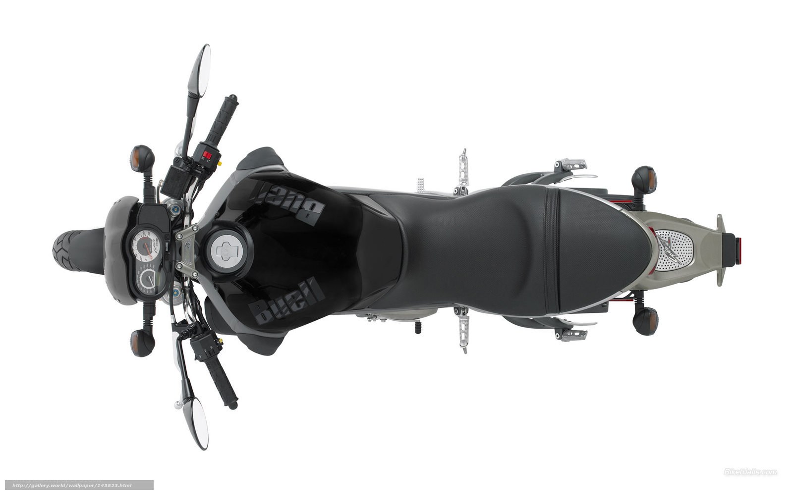 Ducati motorcycle top view