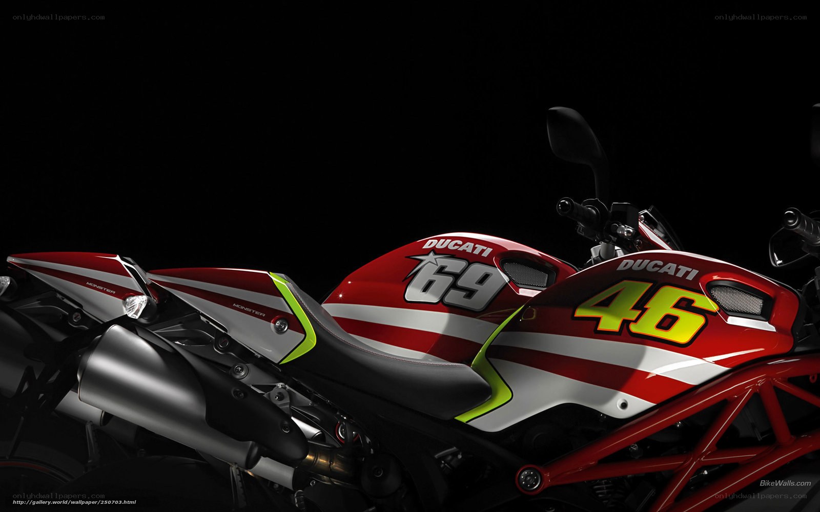 Ducati motorcycle with racing livery