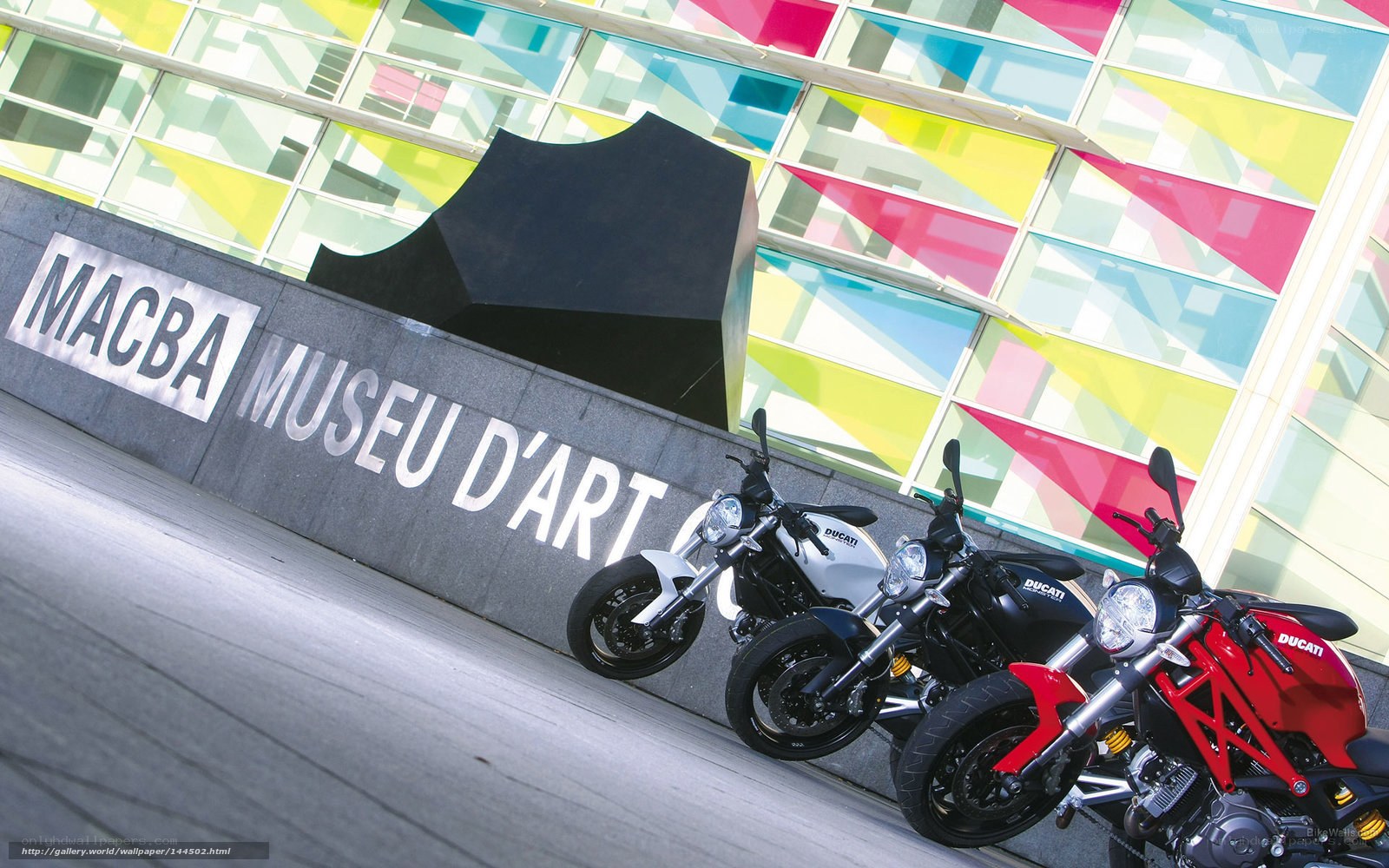 Ducati motorcycles at MACBA