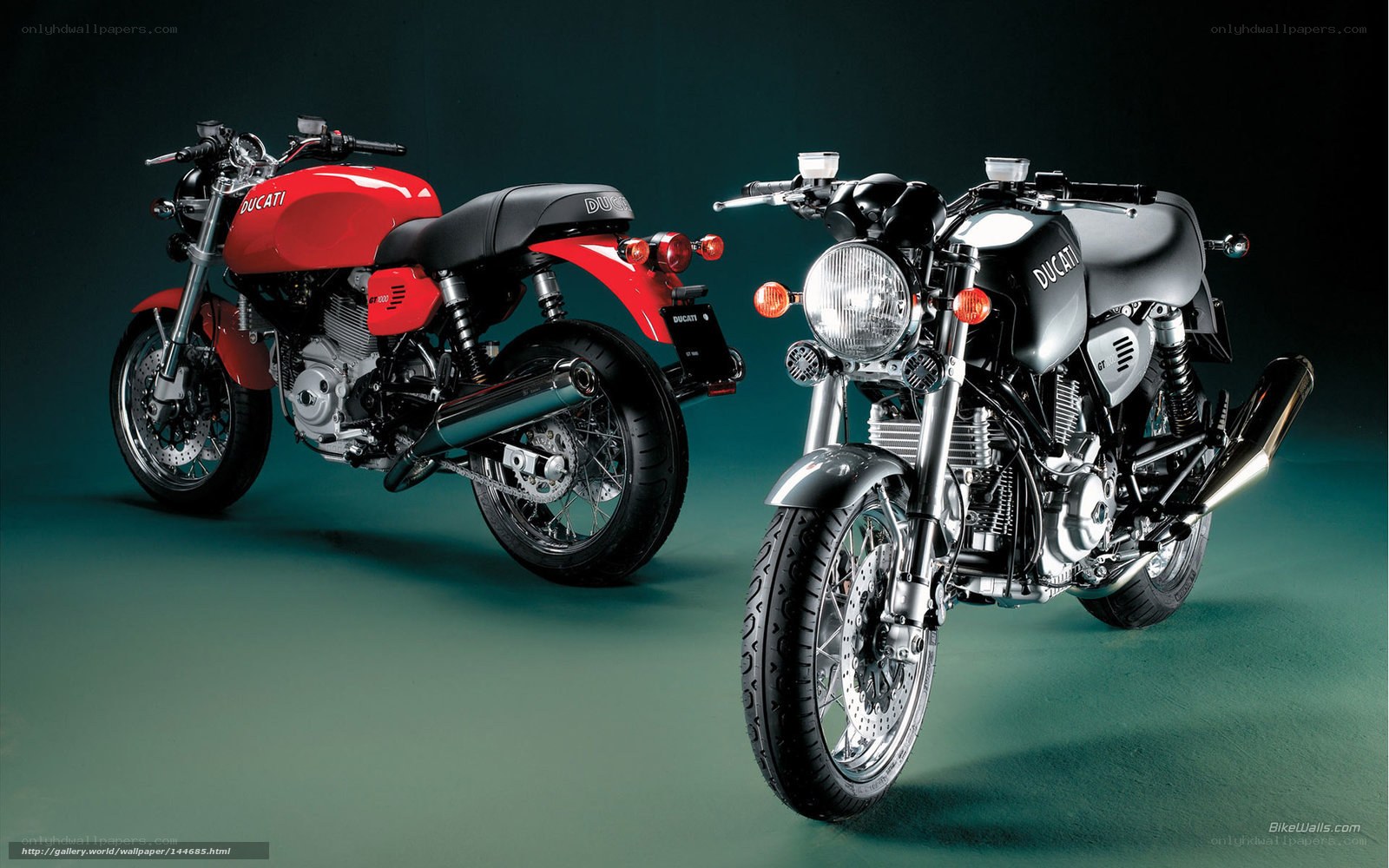 Ducati motorcycles side by side