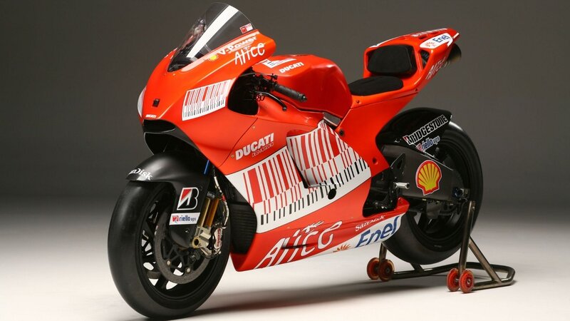 Ducati racing motorcycle