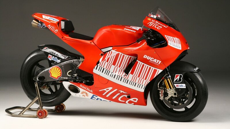 Ducati racing motorcycle