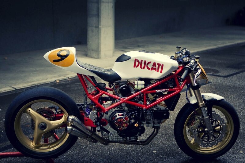 Ducati racing motorcycle