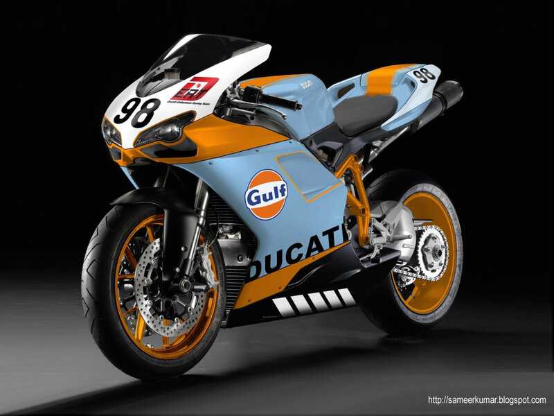 Ducati Racing Motorcycle — Blue