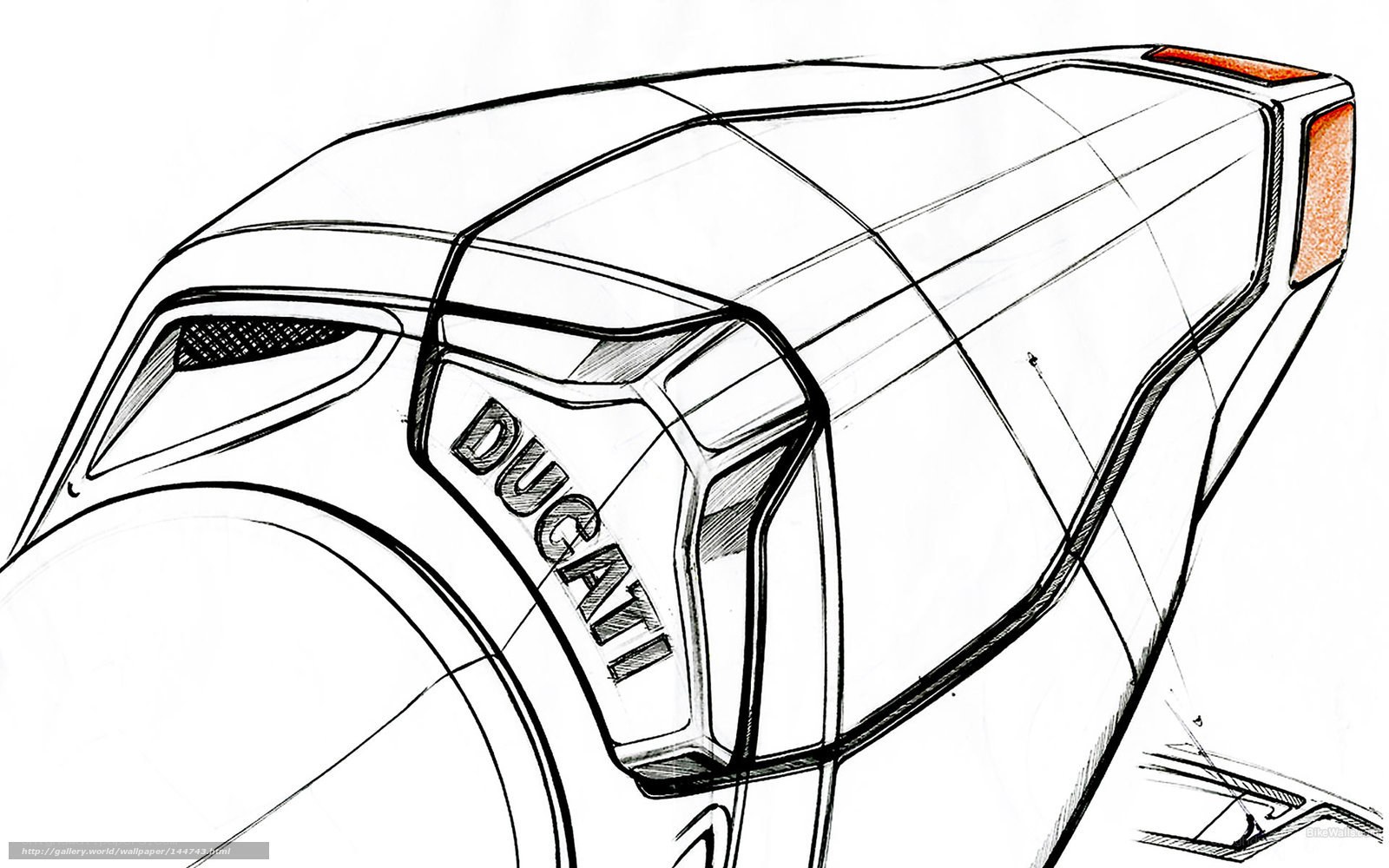 Ducati vehicle design sketch