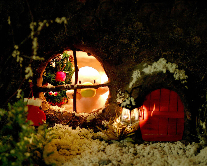 Duck Figurine in Cave — Brown