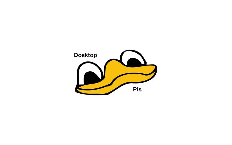 Duck Head Logo — Yellow