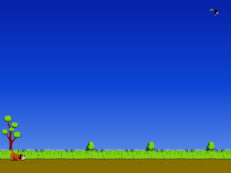 Duck Hunt game scene
