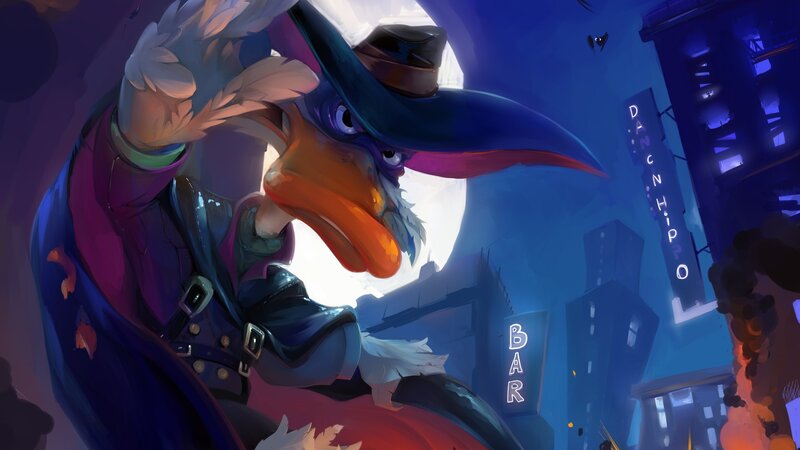 Duck in a Trench Coat — Blue