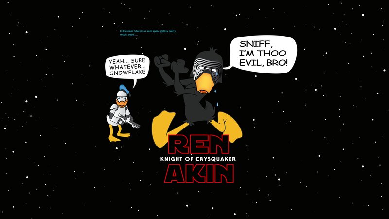 Ducks in Star Wars Costumes