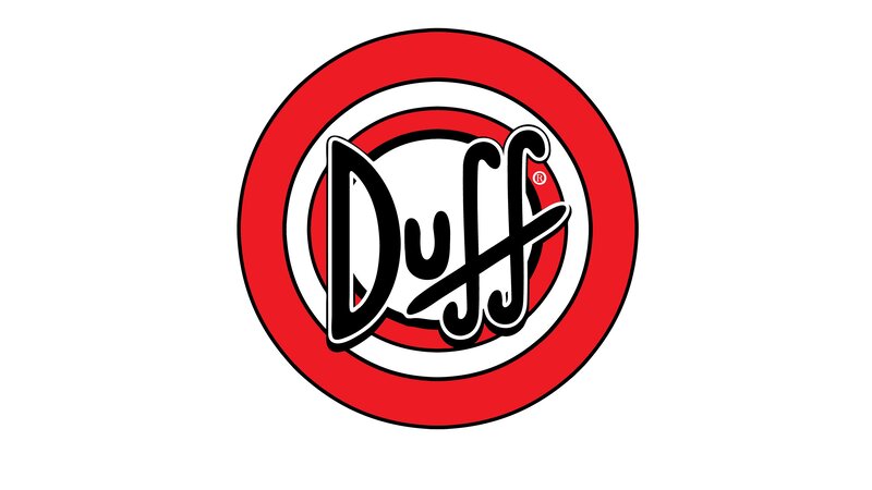 Duff Beer Logo — Red