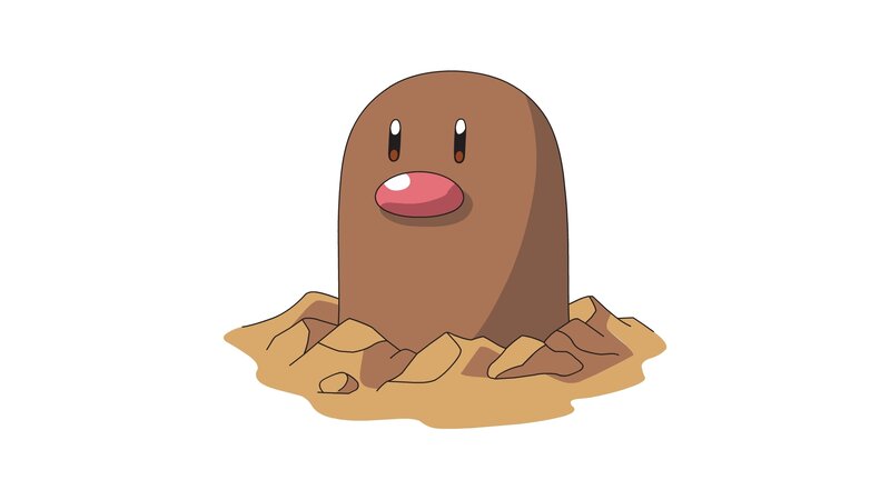 Dugtrio from the Ground