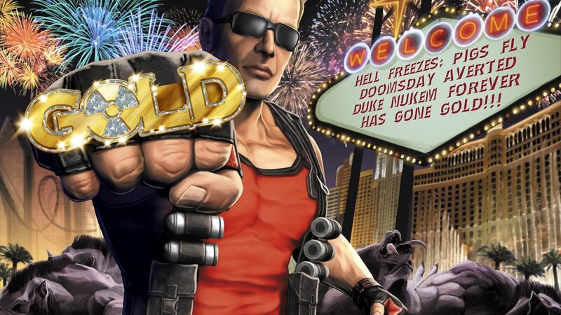 Duke Nukem Character — Red, Dramatic, Night