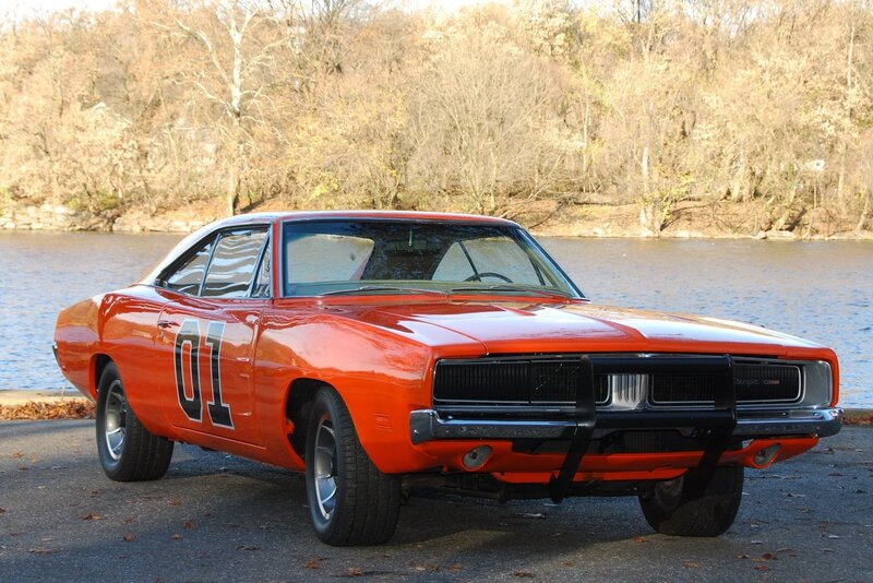 Duke of Hazzard car by river