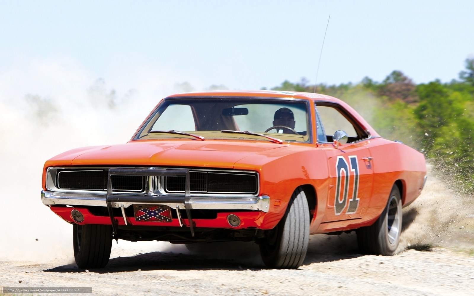Duke's orange muscle car